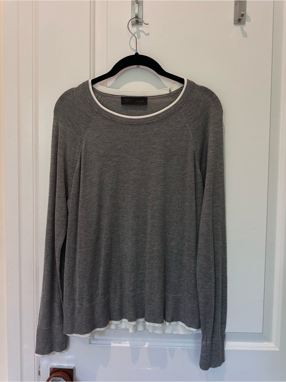 Lightweight Gray Long Sleeve Sweater
